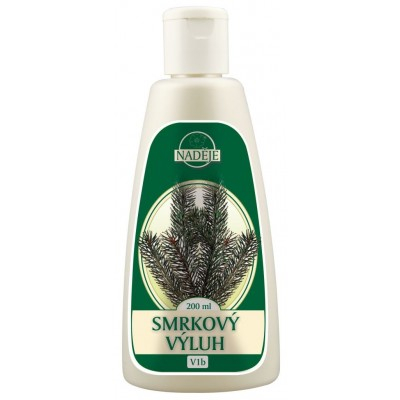 Smrekový výluh 200ml Veľmi účinný prostriedok pri bolestiach chrbta, kĺbov a na opuchy, vrátane reumatických opuchov, ukľudňuje nervové bolesti a pôsobí...