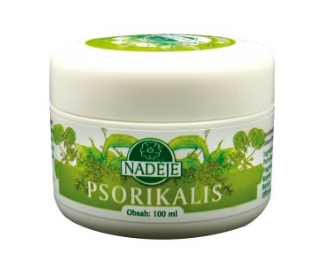 Psorikalis masť 250ml Aktívne látky obsiahnuté v extrakte z kalísie, myrty, pýru, lopúcha, gotu koly, rozmarínu a dechtu z Brezy...