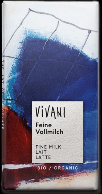 Mliečna čokoláda 32% kakaa, BIO 100g Vivani