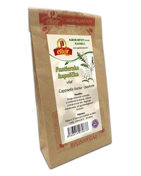 Pastierska kapsička - vňať 30g Používa sa ako účinný prostriedok proti krvácaniu vnútorných orgánov ako sú maternica, plúca, žalúdok, ale aj obličky. Uplatňuje...