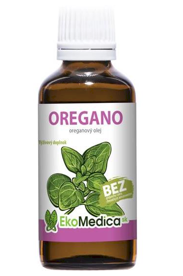 Oregánový olej 20%, 50 ml Oregánový olej sa odporúča pri parazitoch, plesniach, rôznych bakteriálnych infekciách, ale aj virózach, či hnačkách.Čistý oregánový...