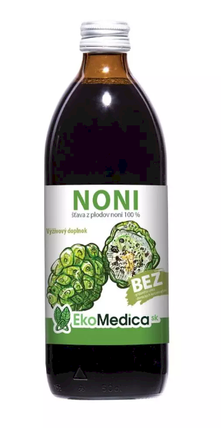 Noni šťava 100% 500ml Odkryte tajomstvo prírody, Noni šťava 100% 500ml, je tu, aby vám priniesla radu výhod pre vaše zdravie a pohodu. Získaná z čistých plodov...