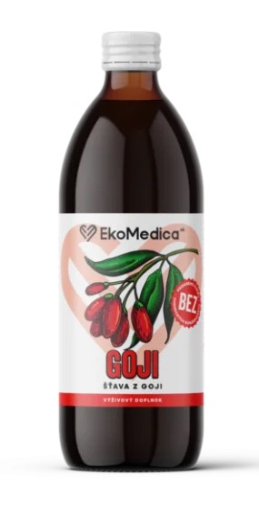 Goji šťava 500 ml Goji (lat.Lycium barbarum) - kustovnica cudzia, to je čínske tajomstvo dlhovekosti. Je skutočným elixírom života. Prispieva pri...