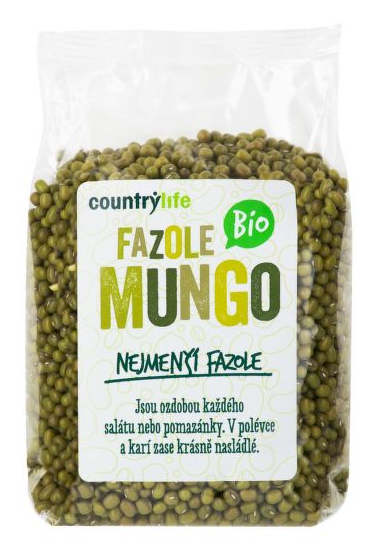 Mungo 500g BIO Tieto malé zelené fazule sú veľmi obľúbené v čínskej aj indickej kuchyni. Varené fazule mungo používame do hustých zeleninových...