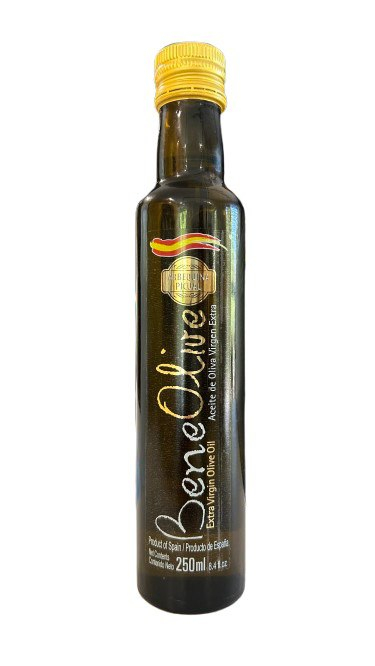 Extra Virgin Olivový Olej Aceite de Oliva 250 ml Extra Virgin Olivový Olej Aceite de Oliva 250 ml – BeneolivaObjavte výnimočnú chuť Stredomoria s extra panenským olivovým olejom Beneoliva...