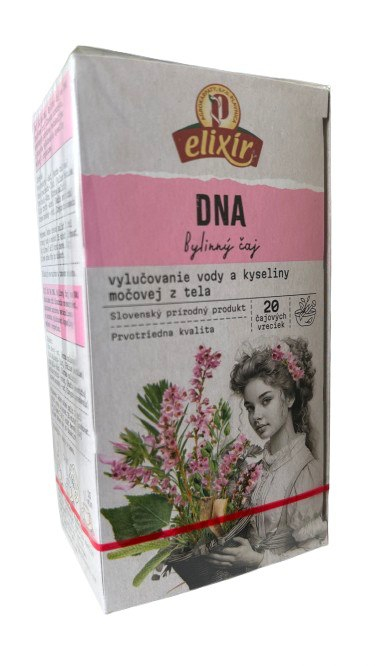 DNA bylinný čaj - porciovaný 20 x 2 g DNA bylinný čaj – Prírodná podpora pri dne a kĺbových ťažkostiachDNA bylinný čaj je špeciálne navrhnutá bylinná zmes určená na...