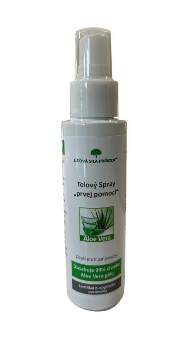 Aloe Vera Telový Spray prvej pomoci 100ml Aloe Vera Telový sprej prvej pomoci 100 ml – regenerácia, hydratácia a okamžitá úľava pre pokožkuObjavte silu prírody s Aloe Vera Telov...