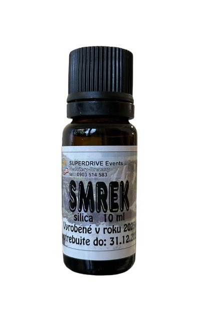 Smrek - silica 10ml SMREK - pomáha pri nachladnutí, podporuje potenie, čistí vzduch, používa sa do masážnych zmesí pri reume a silnej únave, stimuluje...
