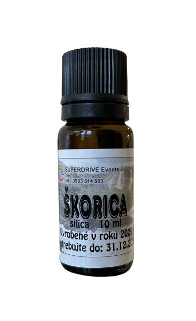 Škorica - silica 10ml ŠKORICA – povzbudzuje, má antidepresívne účinky, pôsobí ako afrodiziakum, pomáha pri nachladnutí, nadúvaní, prekrvuje pokožku, pôsob...