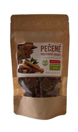 Proteínové krekry škorica 80g