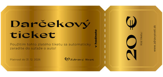 Darčekový súťažný kupón v hodnote 20 Eur