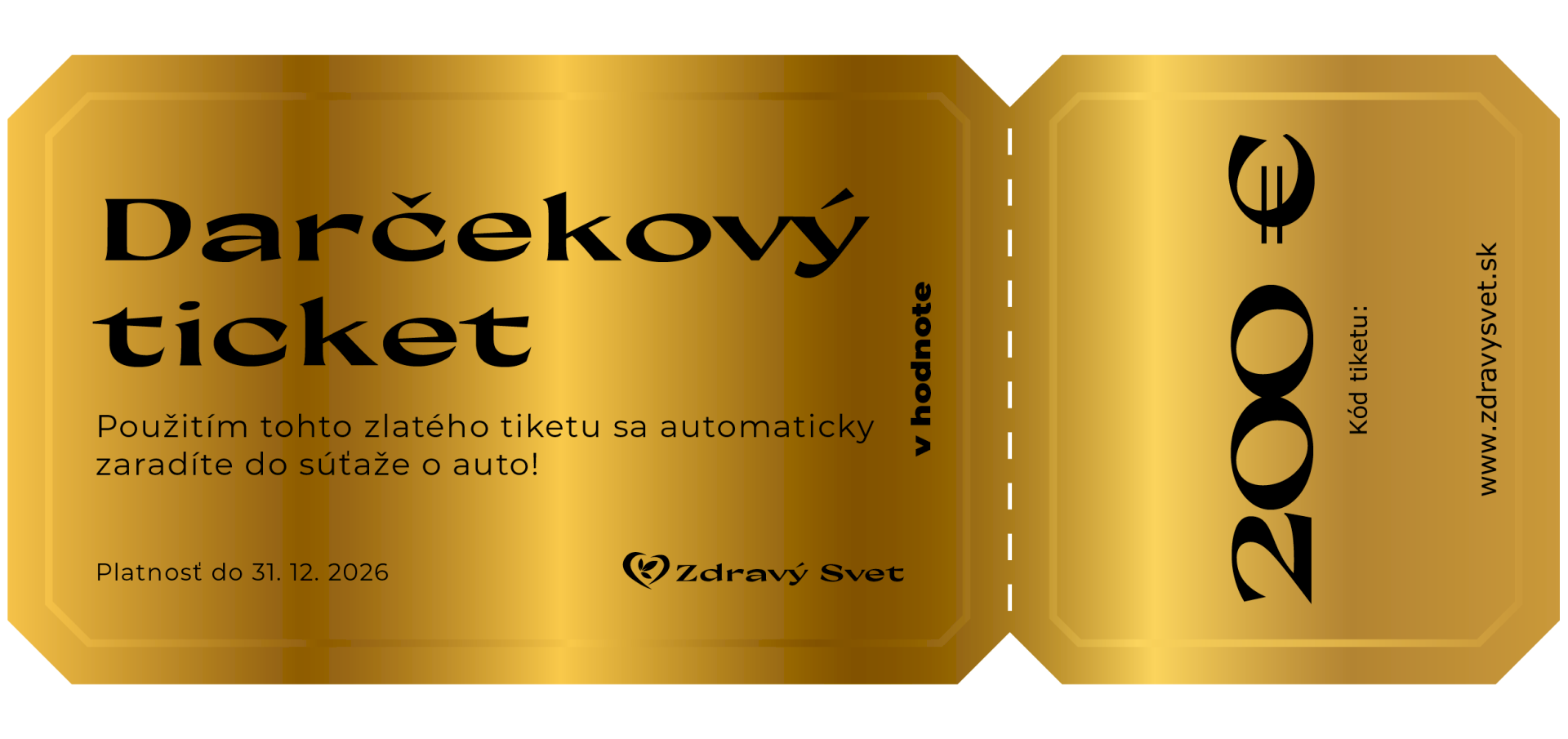 Po zakúpení vám darčekový poukaz doručíme v elektronickej podobe (PDF) priamo na váš e-mail spolu s inštrukciami na jeho uplatnenie...