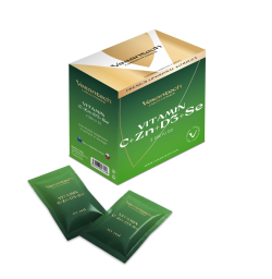 Premium lipozomal Vitamín C + Zinok + D3 + Se shotbox