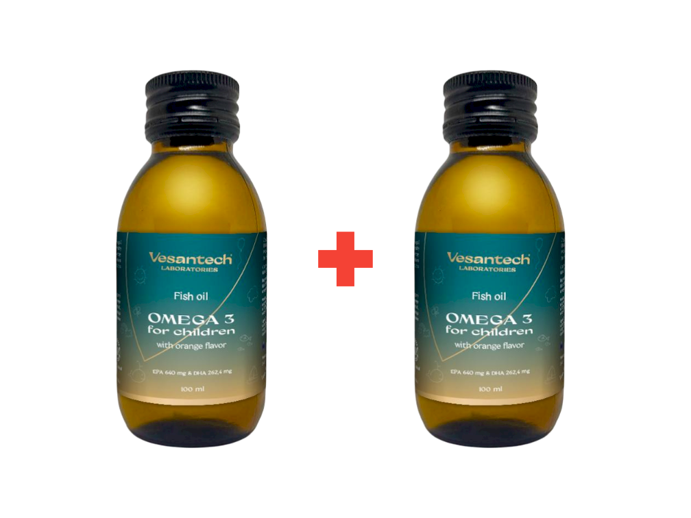 Rybí olej Omega 3 pre deti 100 ml – Bez zápachu, s vysokou dávkou EPA a DHA a príjemnou pomarančovou príchuťouDoprajte svojim deťom len t...
