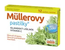Pastilky islandský lišajník 12ks Dr.Muller