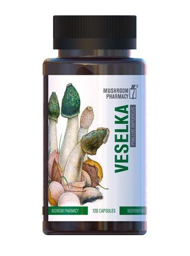 VESELKA (Phallus impudicus) – 120 kapsúl | Mushroom PharmacyPrírodný extrakt z huby Veselka v kapsuláchVESELKA (Phallus impudicus) od značky...